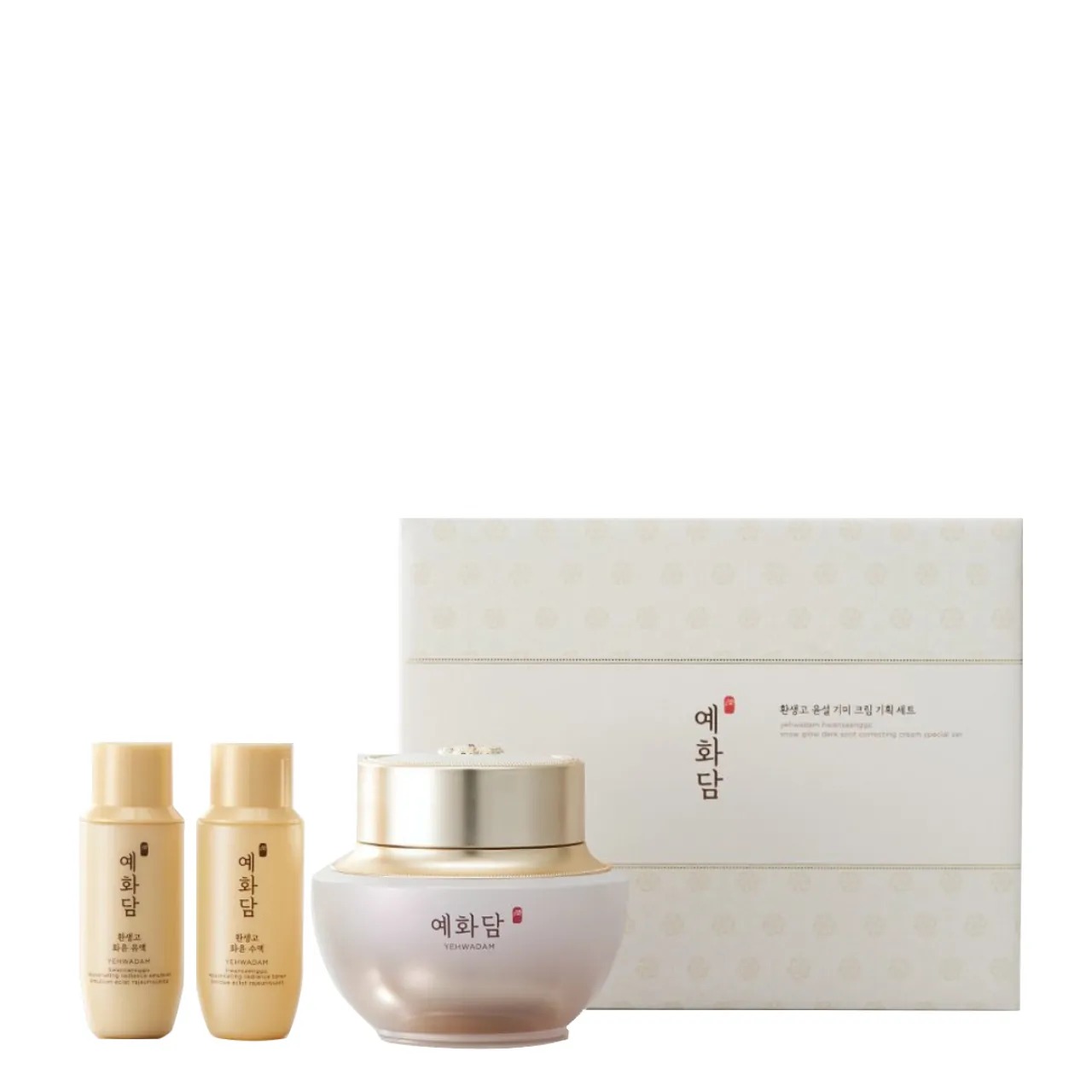 Bộ Dưỡng Giảm Thâm Nám Yehwadam Hwansaenggo Snow Glow Dark Spot Correcting Cream Special Set (3pcs)