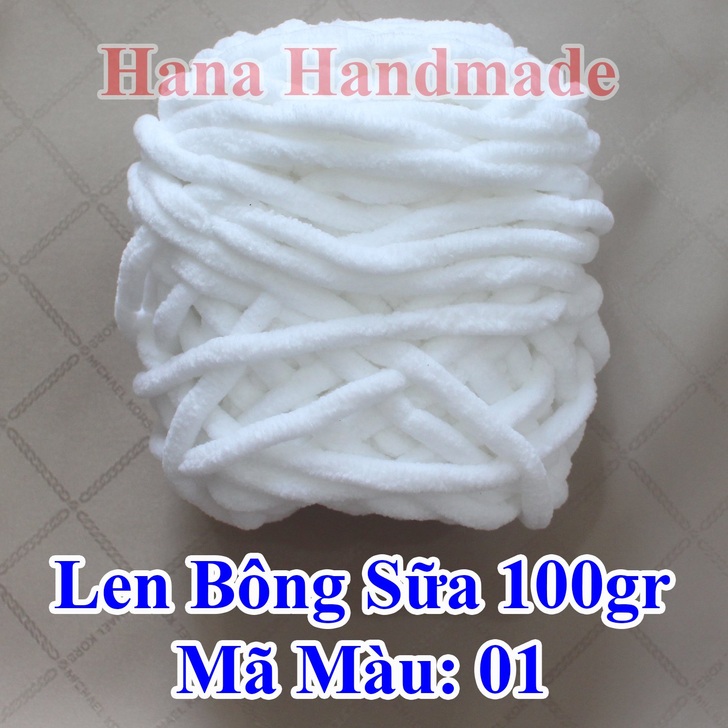 Len Bông Sữa / Len nhung đũa 100g (28k/cuộn)
