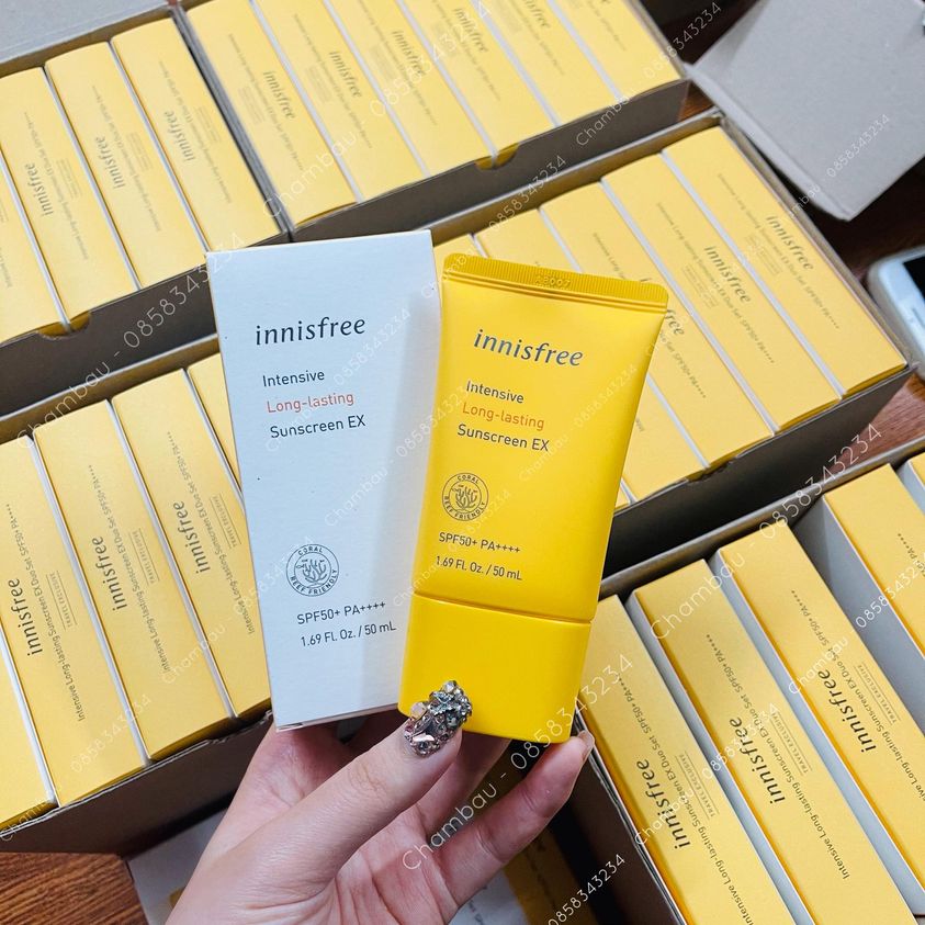 🍓Kem Chống Nắng🍓 Chống Trôi Innisfree Intensive Long-lasting Sunscreen EX 50ml