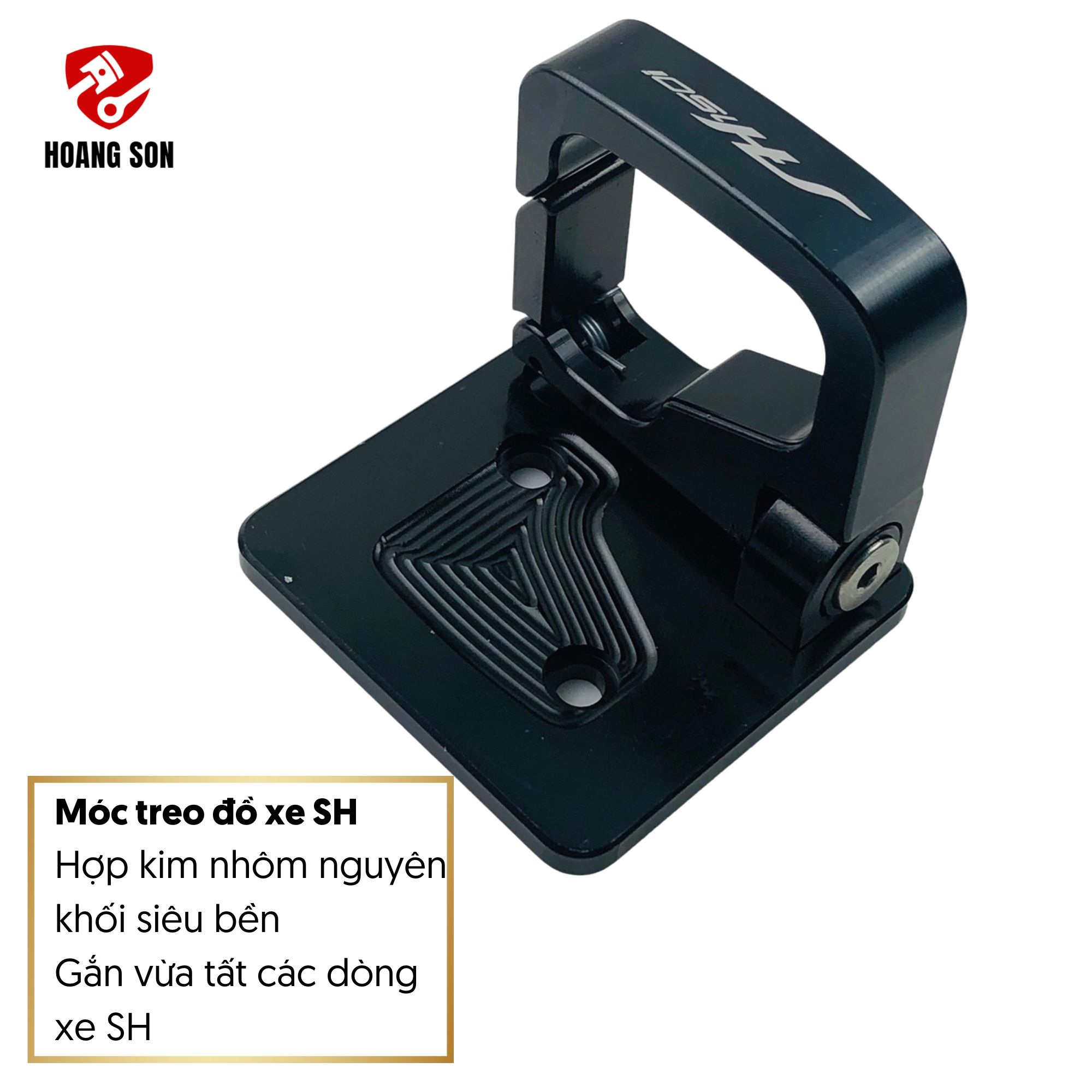 [ĐỒ CHƠI XE SH] Móc treo đồ xe SH làm bằng kim loại nhôm nguyên khối CNC-móc treo đồ xe SH gắn được 
