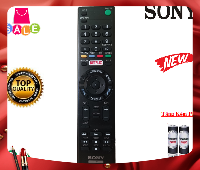 Remote Điều khiển Tivi Sony RMT-TX200U TV Sony 32 40 43 49 50 55 65 inch W X S R LED SMART OLED-Hàng mới 100%-Chất lượng tốt-Tặng kèm PIN