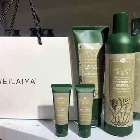 Set Gội Thần Thánh #Weilaiya Bộ Gội Xả Gừng Tươi Thuốc Bắc Weilaiya : Gội - 400Ml/Xả - 250Ml. Bộ Dầu Gội Xả Bao Gồm Các Thành Phần Tự Nhiên Như Là: Chiết Xuất Gừng Hà Thủ Ô Và 8 Loại Thuốc Bắc. Giúp Tóc Óng Mượt Khắc Phục Tình Trạng Gãy Rụng Và Phục