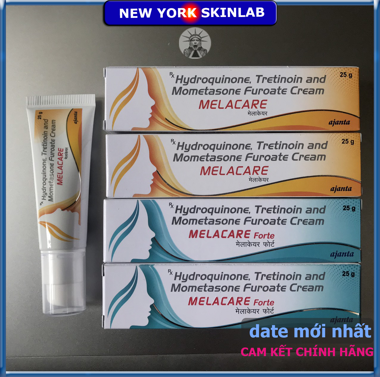 Kem Melacare Cream (25G) 2% Hydroquine Và 0.025% Tretinoin - Hết Nám Giảm Mờ Thâm Nám