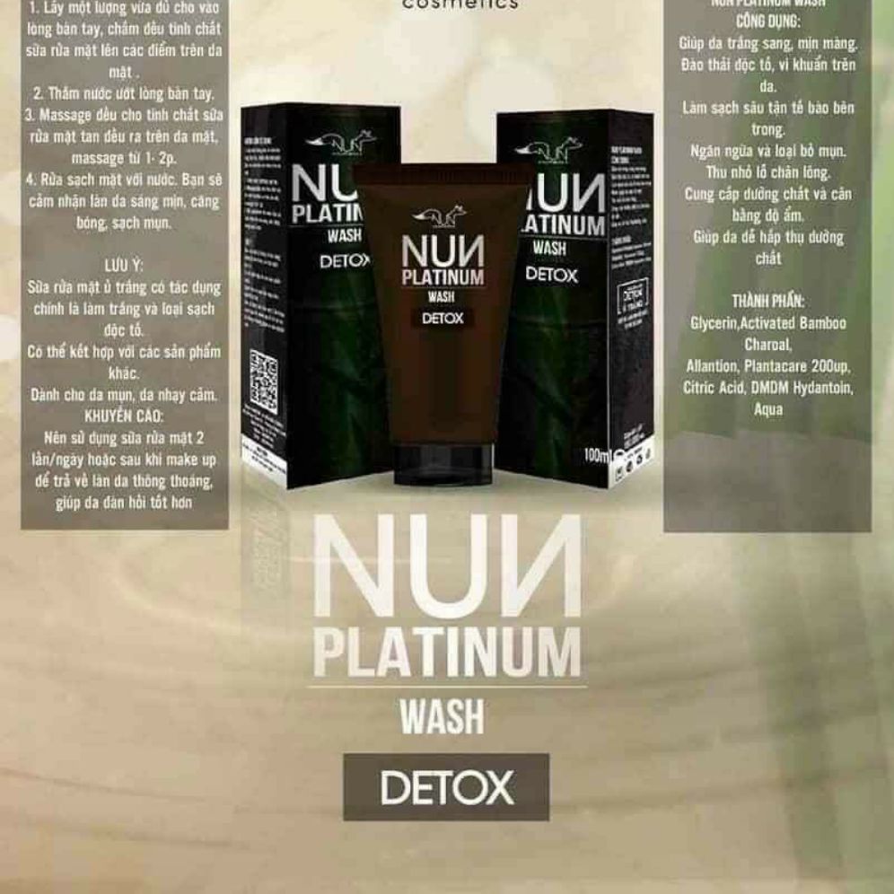 Sữa Rửa Nặt Nun Platinum Wash Detox