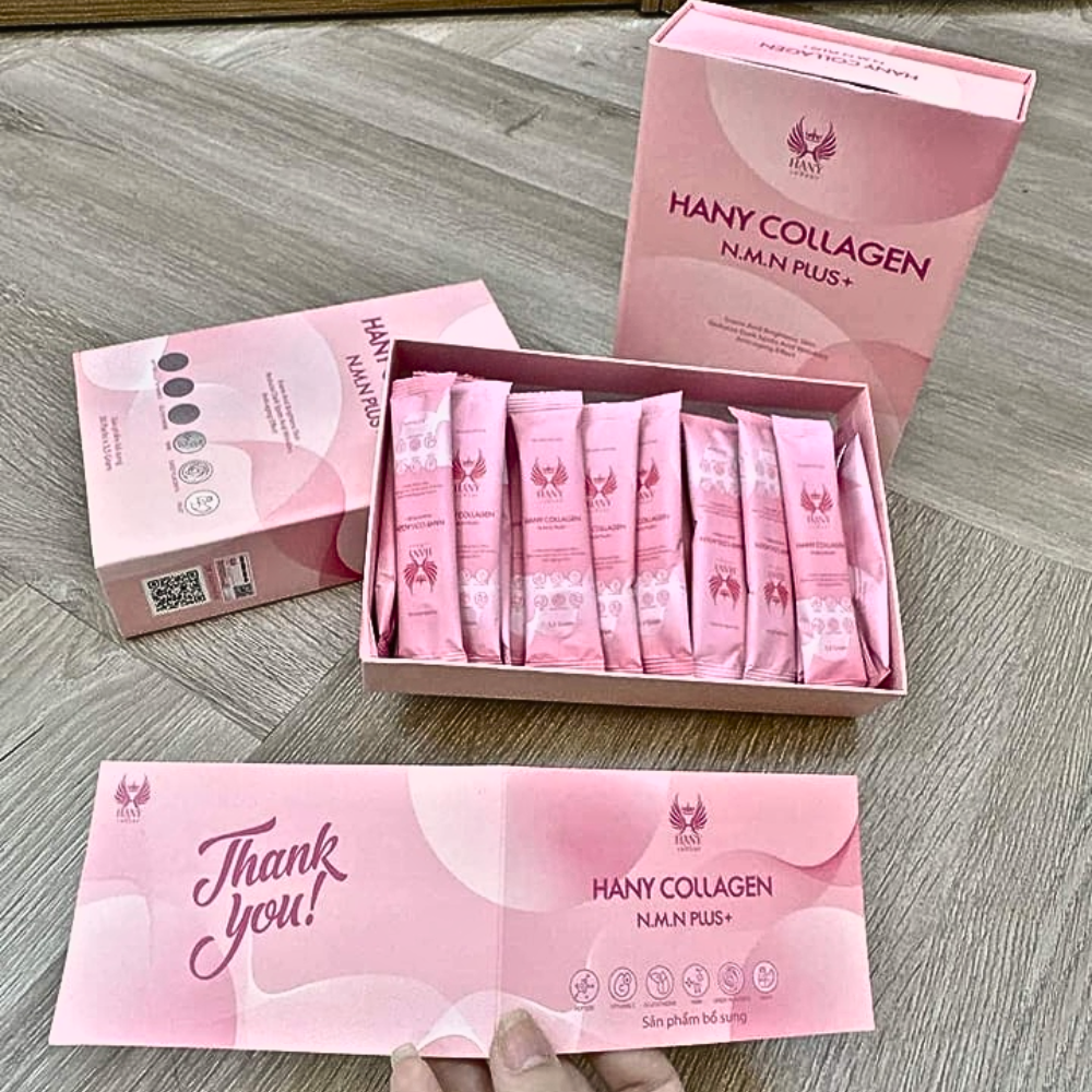 Collagen Hany NMN Plus+ Giúp đẹp da bổ sung collagen chống lão hoá cải thiện nội tiết tố Quynhanh202