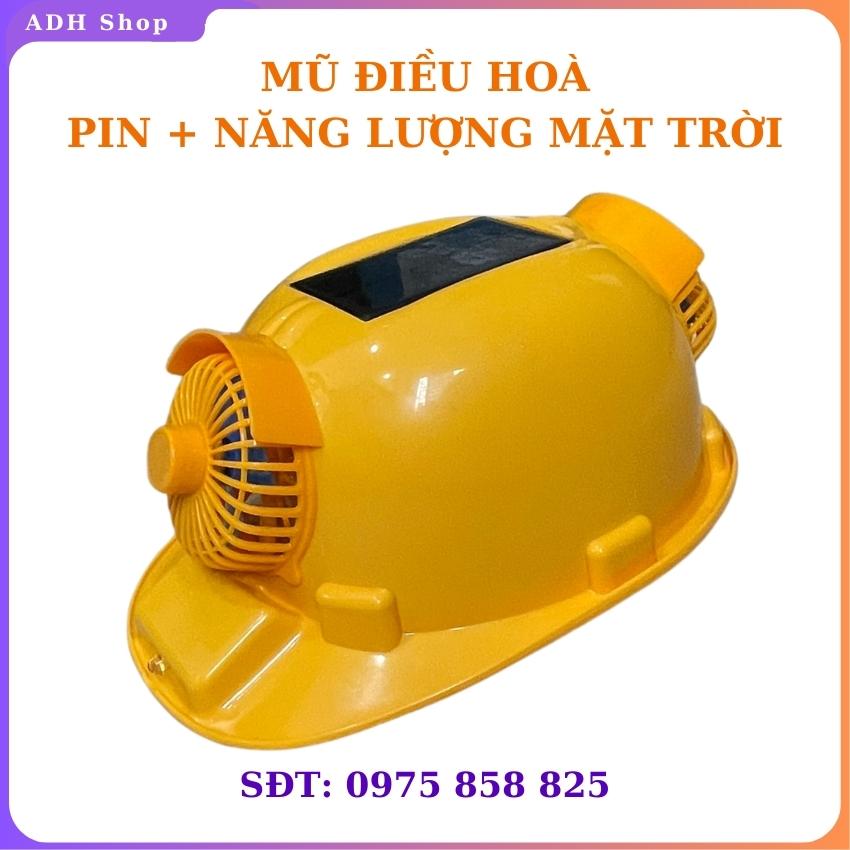 Mũ điều hòa mũ quạt năng lượng mặt trời Mũ bảo hộ có quạt làm mát năng lượng mặt trời Nón bảo hiểm đ
