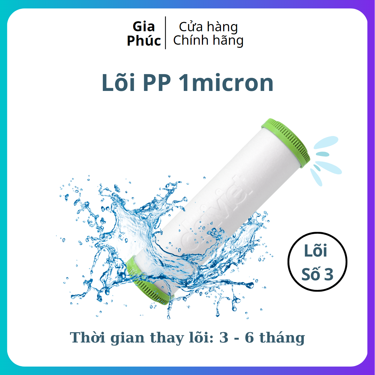 Bộ 3 lõi lọc, lõi lọc 123 Đại Việt, dành cho máy lọc nước Daikiosan, Makano, Kasuto, Takasa, Karofi,