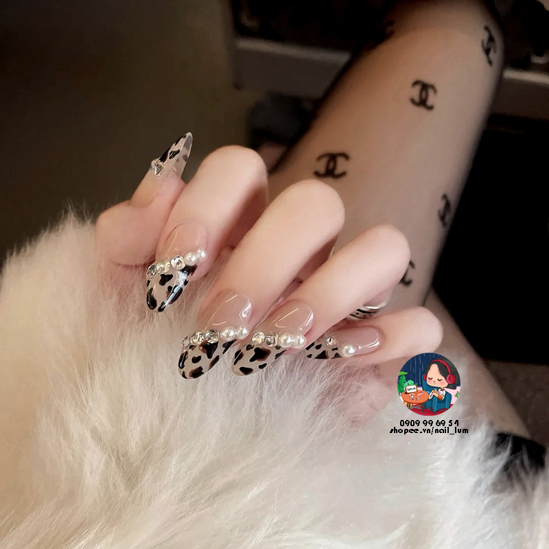 [HCM]Móng Giả - Nail Dài - Hoa Văn [Sẵn Keo - Đóng Hộp 24 Mẫu Đủ Size]
