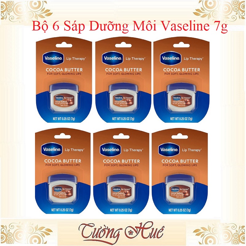 Bộ 6 Sáp Vaseline Cocoa Butter 7G X6