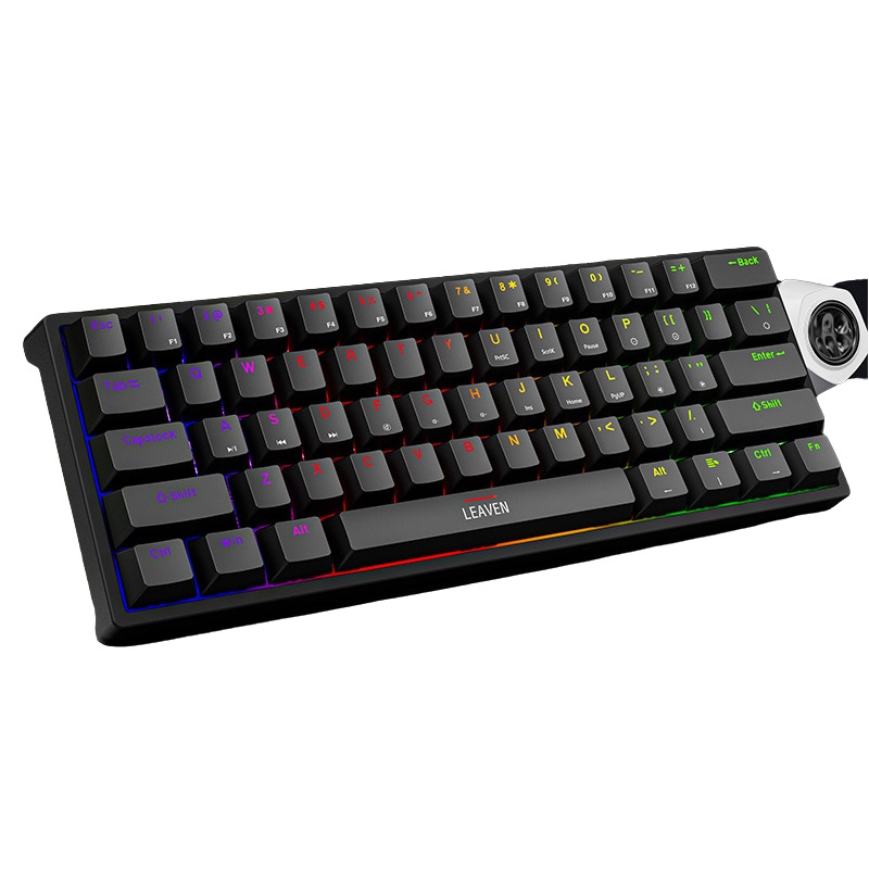 Bàn phím cơ K620 LEAVEN đèn led RGB phím cơ hoàn hảo