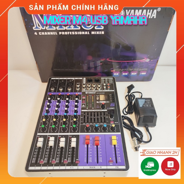 Bàn Trộn Âm Thanh Mixer M4 YAMAHA. Âm Thanh Sống Động Kết Nối Bluetooth Hát Livestream Karaoke. Bảo 