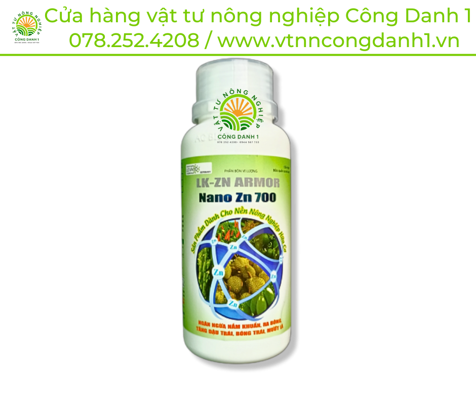 Nano Zn 700 (nano kẽm 700) của An Phát Nông sản phẩm dành cho nông nghiệp hữu cơ