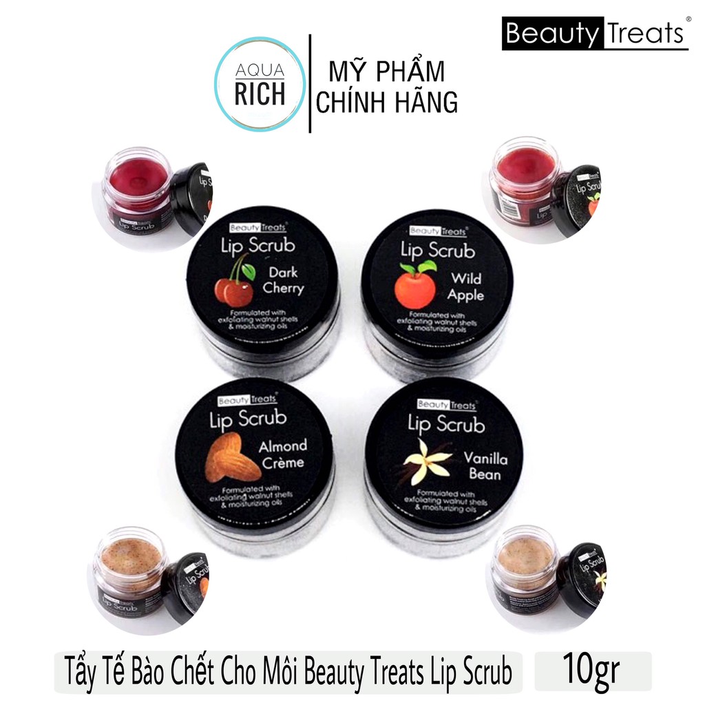 Tẩy Tế Bào Chết Môi Beauty Treats Hũ Lip Scrub 10G Đủ Mùi