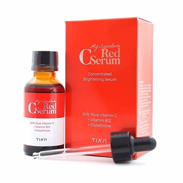 [Hcm]Tinh Chất Phục Hồi Dưỡng Trắng Sáng Da Mờ Vết Thâm Tiam My Signature Red C Serum 30Ml