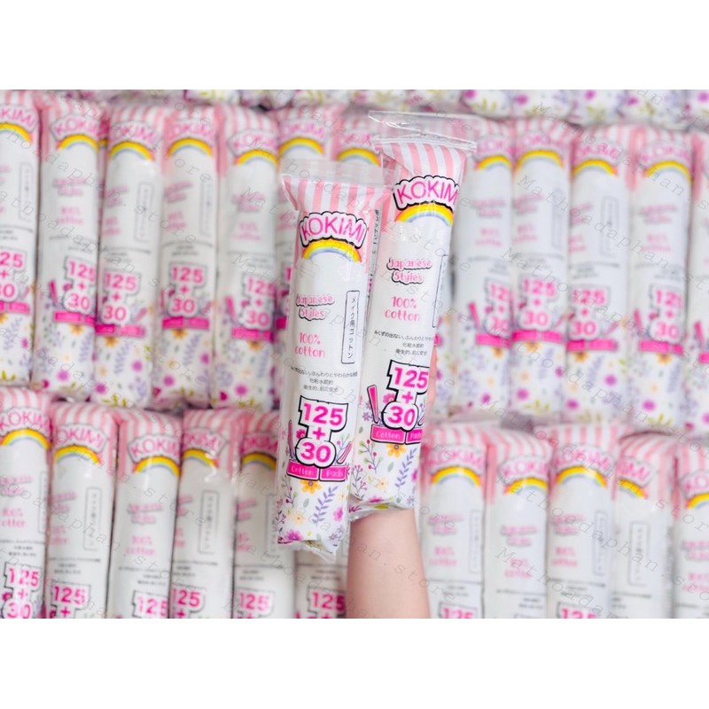 [Siêu Sỉ ] ✔️ Bông Tẩy Trang Kokimi 155 Miếng Hàn Quốc Xuất Nhật