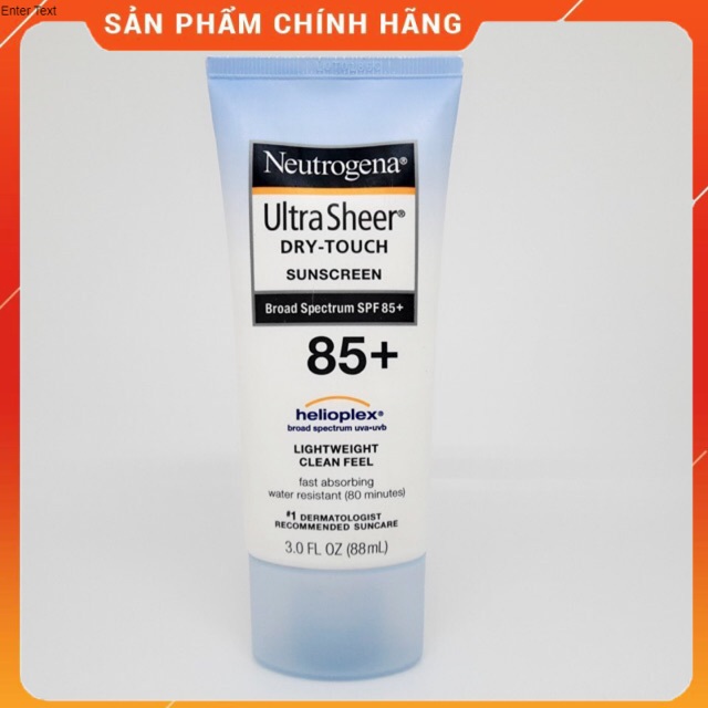 [Hcm](Date 2025) Kem Chống Nắng Neutrogena Ultra Sheer 85+(88Ml) - Huynhi Shop