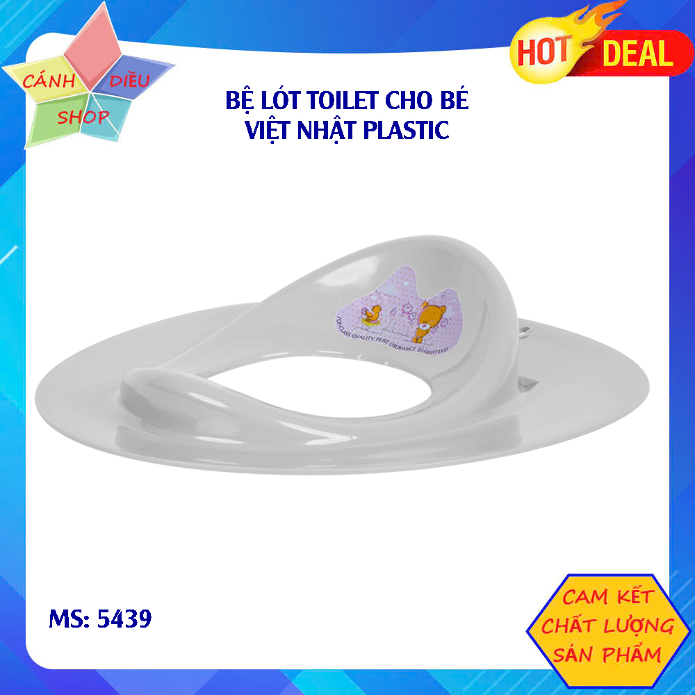 Bệ vệ sinh Việt Nhật Plastic MS 5439 thu nhỏ bồn cầu an toàn tiện dụng cho bé