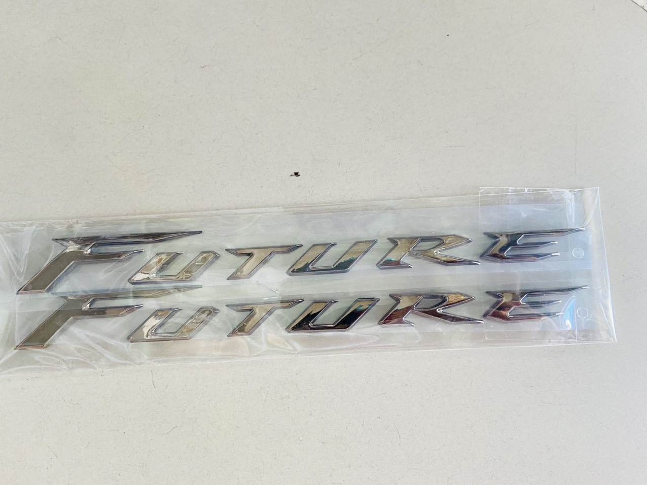 Bộ 2 Tem chữ Future 125i nổi Cho Xe Honda Future 1 / Future2 / Future 125i / Future Neo / Future Neo