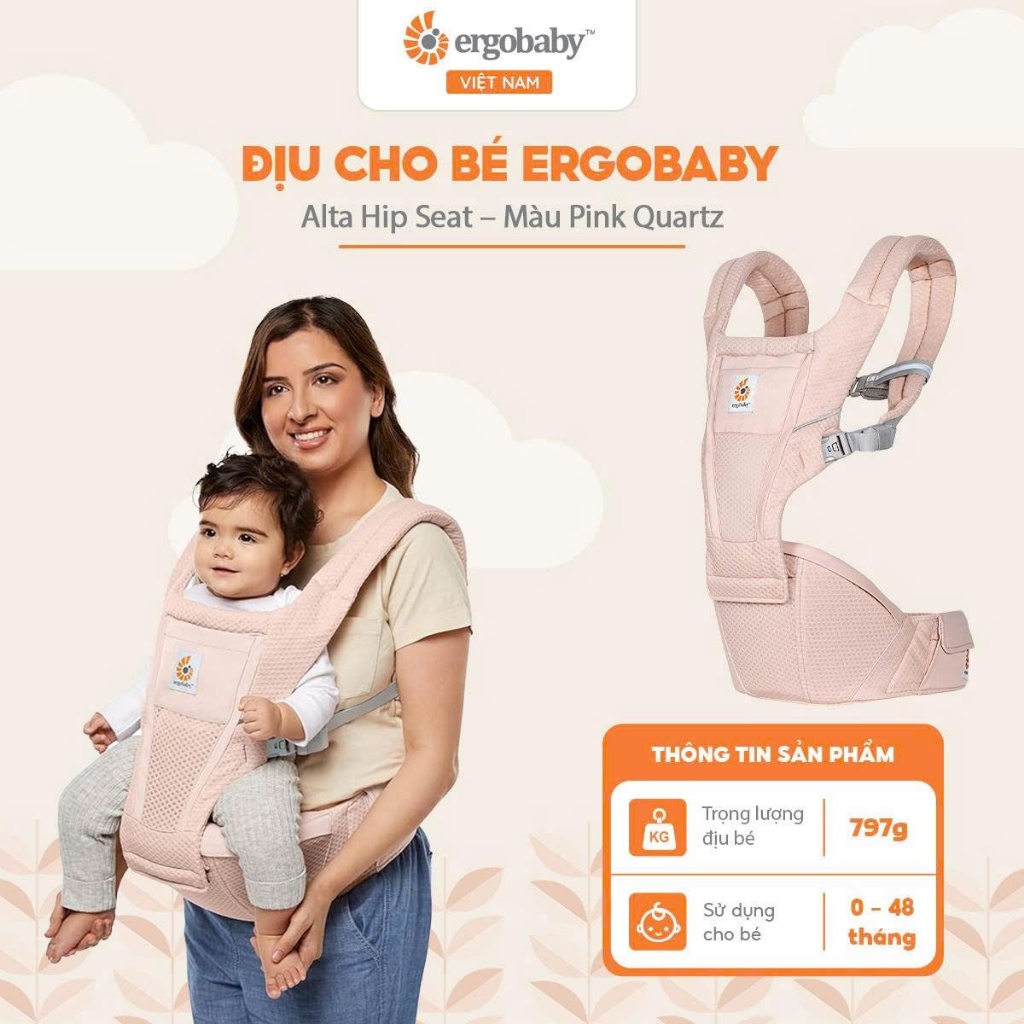 Địu cho bé Ergobaby Alta Hip Seat