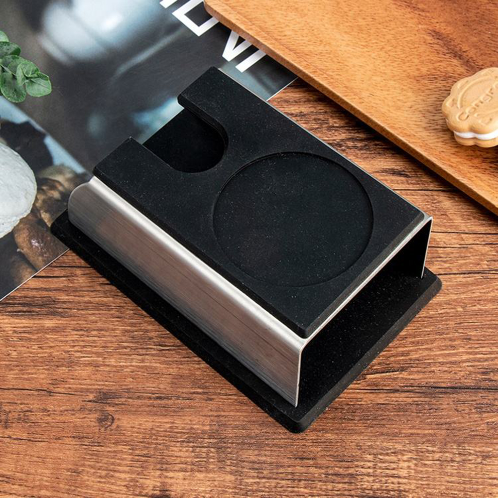 Sẵn sàng giao hàng / Đế nén cà phê bằng gỗ Giá đỡ dụng cụ pha cafe ocd tamper base silicone