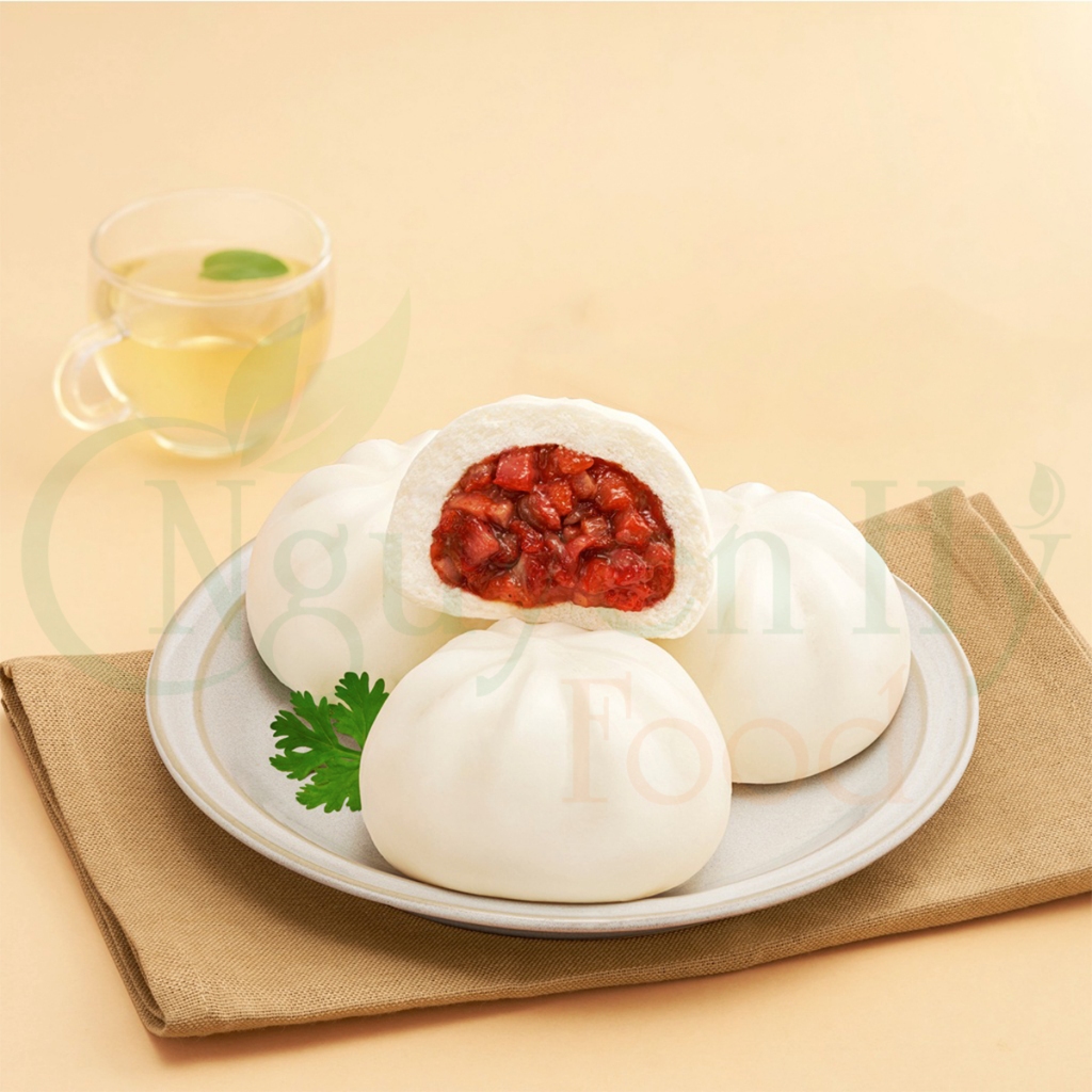 Bánh Bao Thọ Phát\Chay Vị Xá Xíu Nguyên Cám 100g - 1 Cái