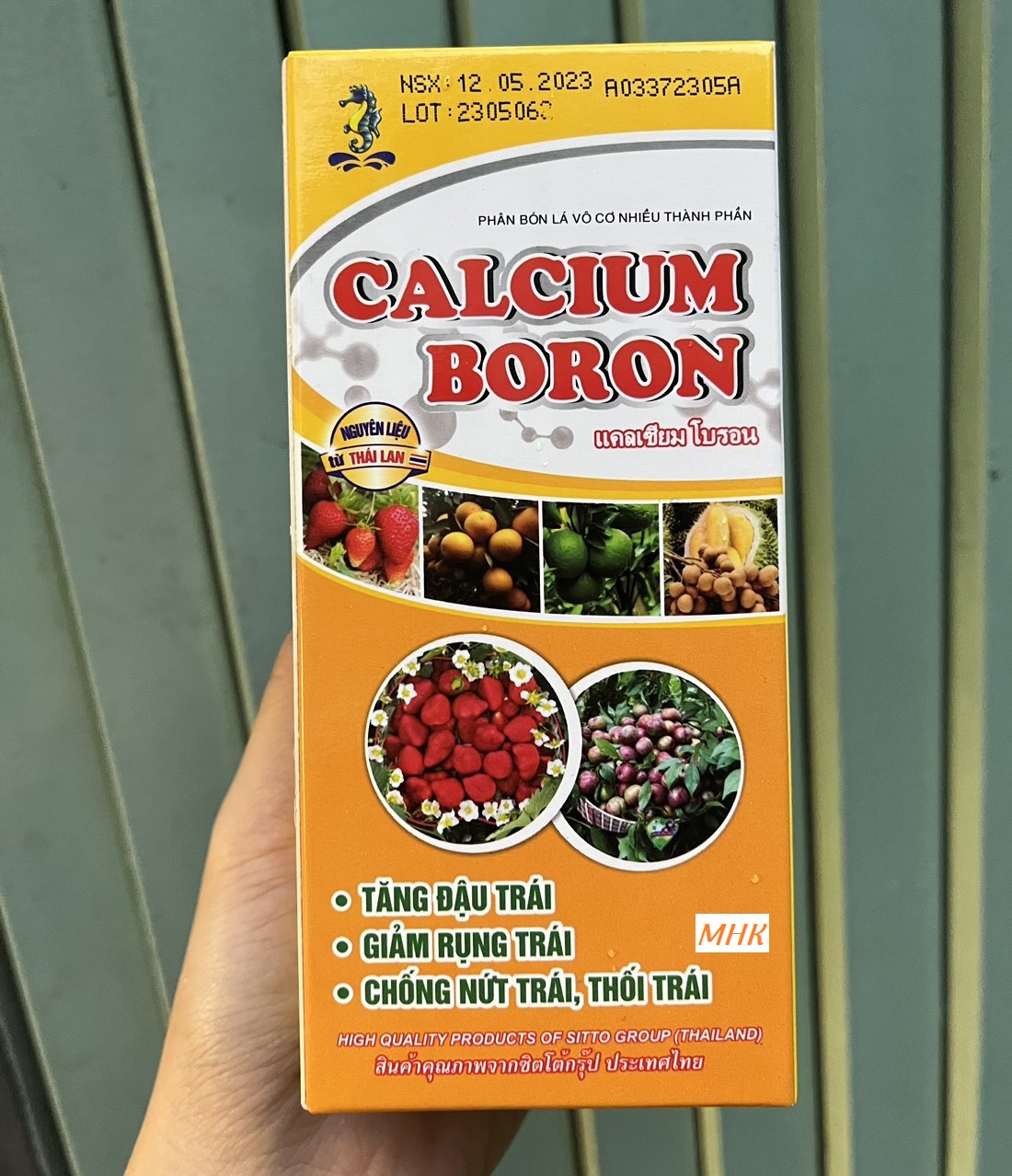 Phân bón lá Calcium Boron Thái (Canxi Bo) ! Tăng đậu trái  giảm trụng hoa  chống nứt trái ! Chai 250