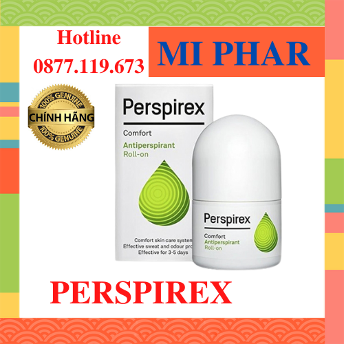 [Hcm]Lăn Khử Mùi Perspirex Chính Hãng Đan Mạch Cho Da Nhạy Cảm Bị Nhẹ 20Ml Giúp Ngăn Mùikhô Thoáng - Miphar