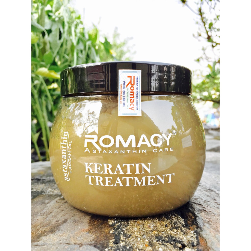 Kem Hấp Ủ Tóc Romacy Keartin Astaxanthin Argan Oil Treatment 500Ml