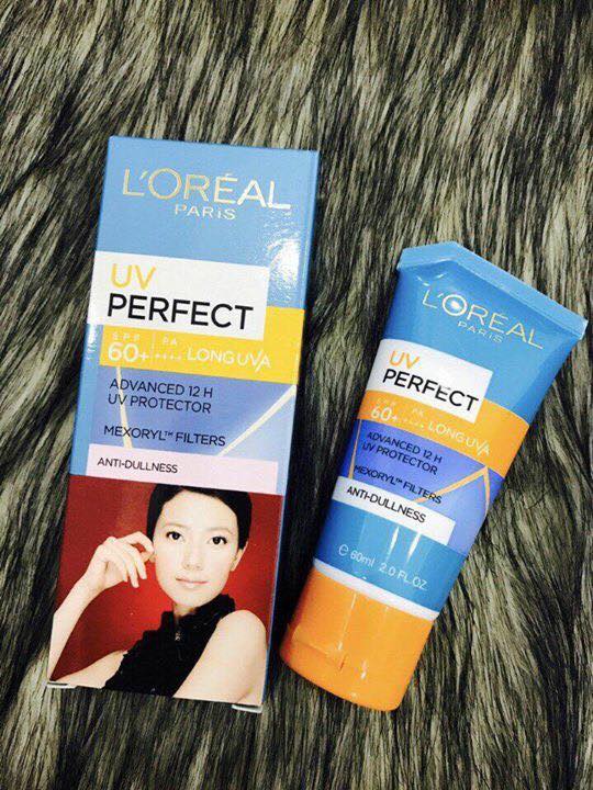 Kem chống nắng bảo vệ  da dưới tia UV LOreal Paris UV Perfect SPF50+ PA++++ 60ml