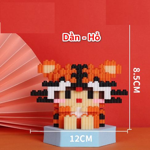 Lego mini 3D 12 con giáp - cung hoàng đạo và các nhân vật hoạt hình đáng yêu -Chọn mẫu