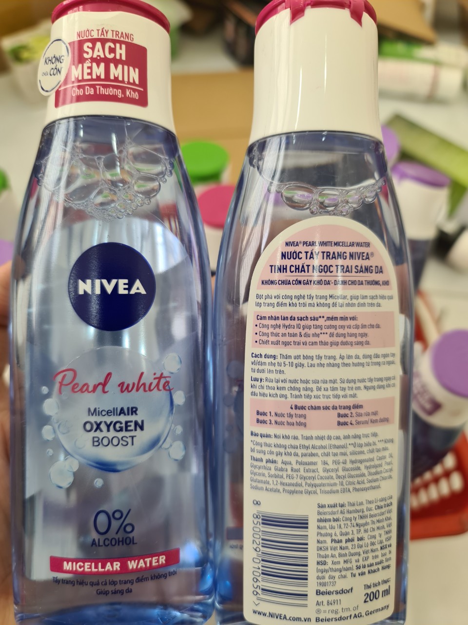 Nước Tẩy Trang Nivea Không Chứa Cồn Dành Cho Da Thường Khô 200Ml