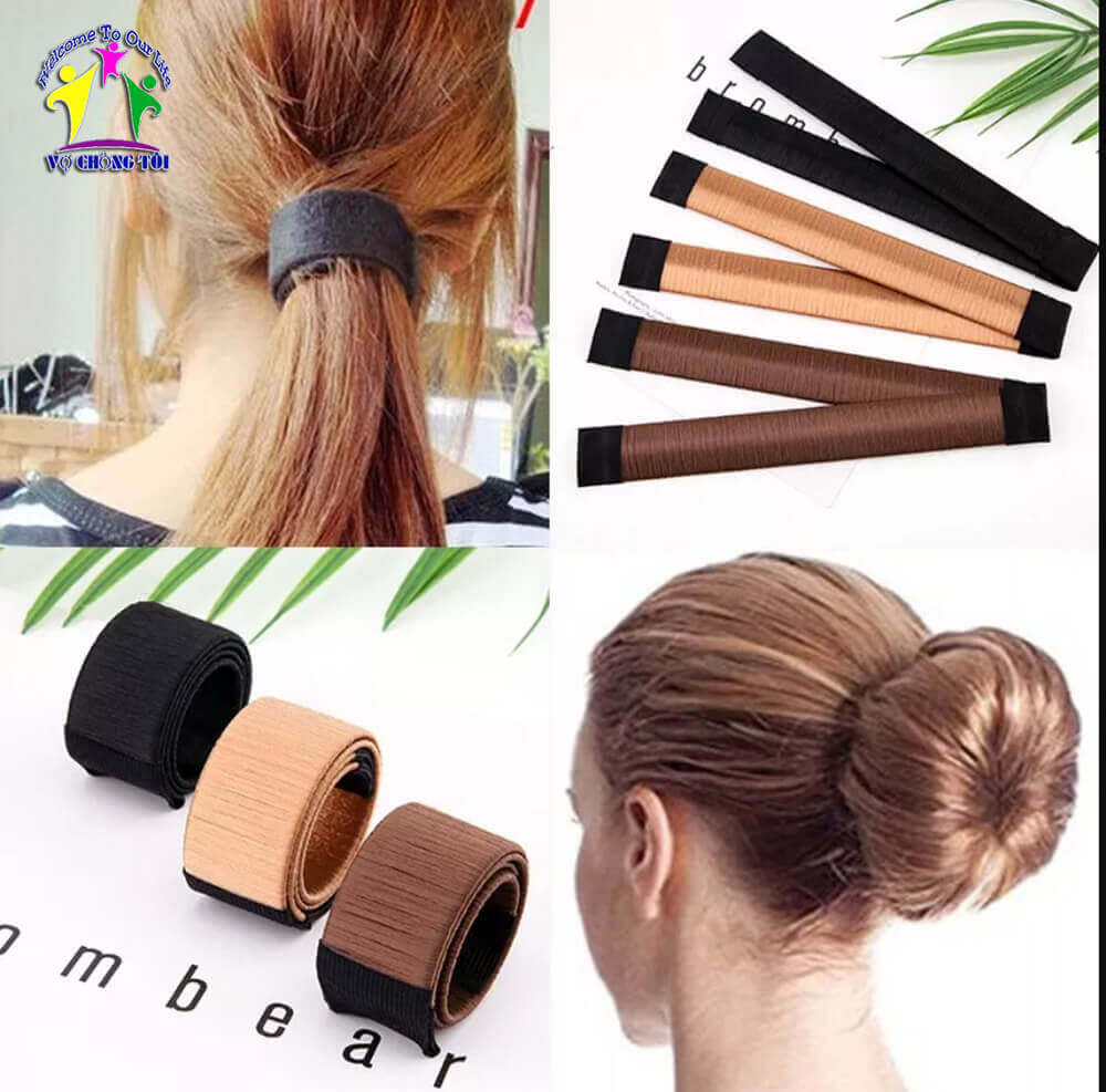 Dụng cụ thanh búi tóc củ tỏi tròn que tạo kiểu tóc xinh chuẩn Hàn Quốc để đi dự tiệc đi học đi làm c