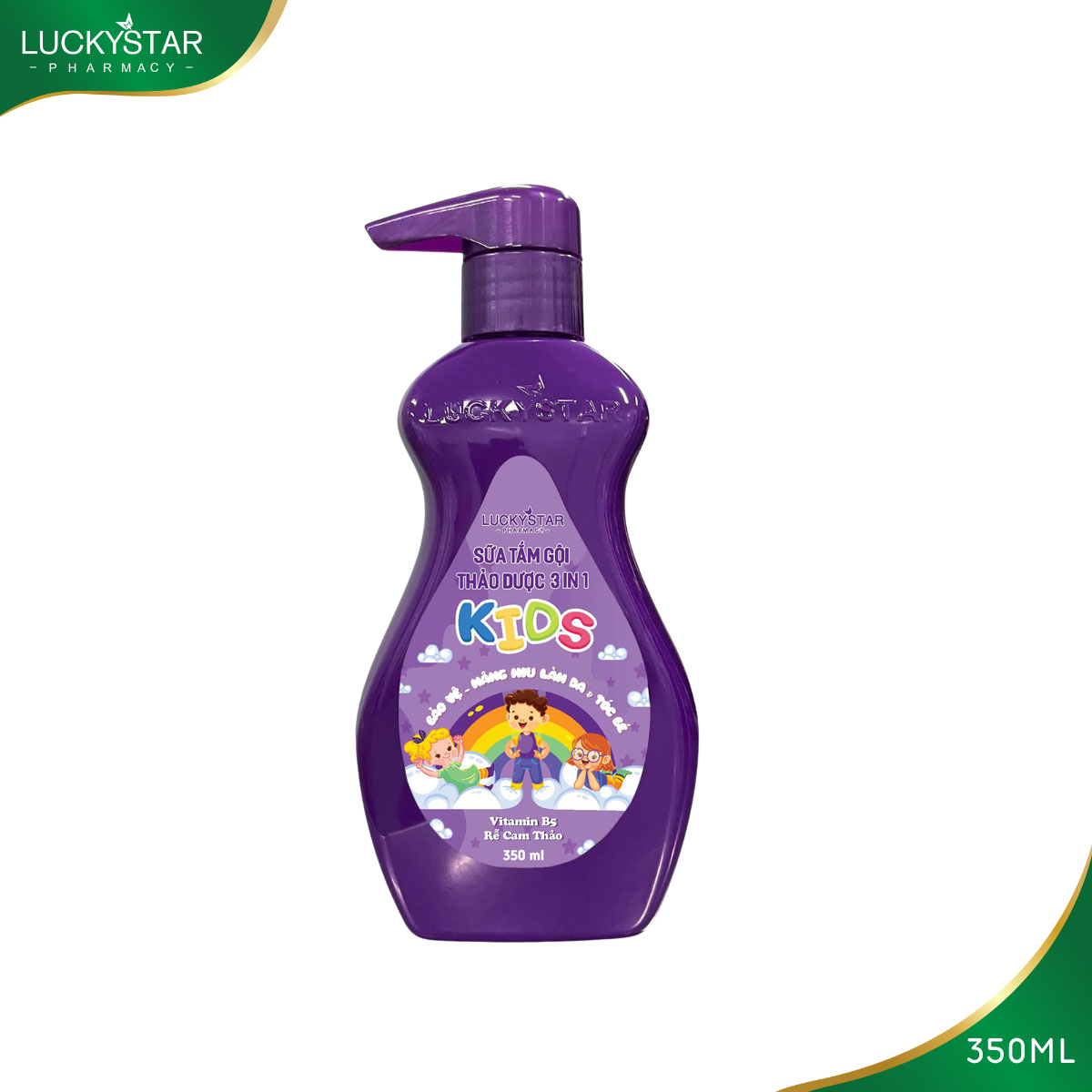 Sữa Tắm Gội Thảo Dược Baby 3in1 Lucky Star