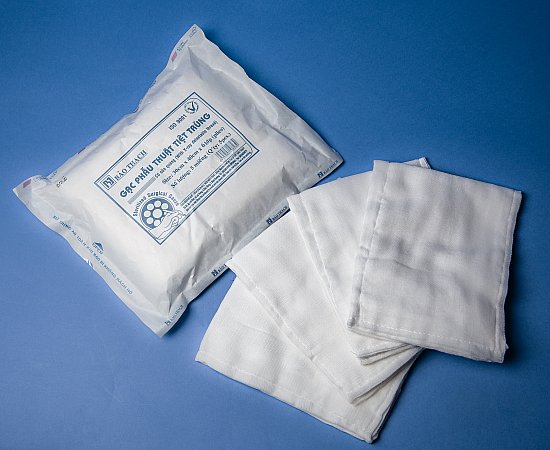 Gauze Swab- Gạc Y Tế Bảo Thạch vô trùng dùng trong phẫu thuật thay băng vết thương tại nhà - gạc tiệ