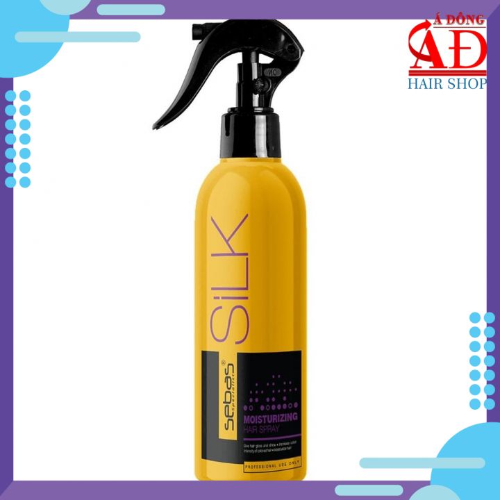 Xịt Dưỡng Tóc Sebas Silk Moisturizing Hair Spray Dưỡng Ẩm Tơ Tằm 280Ml