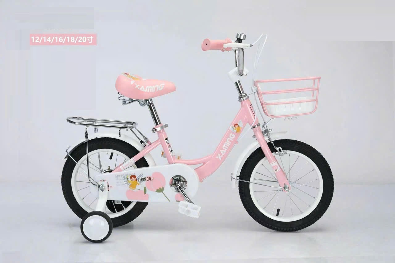 XE ĐẠP TRẺ EM CHO BÉ GÁI 6-10 TUỔI - xE ĐẠP CHO HỌC SINH CẤP 1 - TẶNG KÈM GIỎ VÀ GÁCBAGA