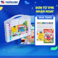 [Tặng 2/4/6 màu] Acrylic Markers/ Bút sơn/ Bút lông 12/24/36 màu ThiênLong Colokit - Màu sắc tươi sáng Không thấm qua mặt giấy