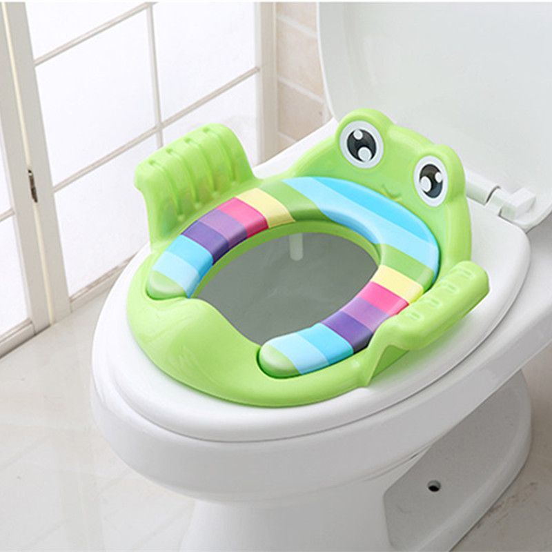 Dụng Cụ Thu Nhỏ Bồn Cầu Hình Chú Ếch Cho Bé NHIỀU MÀU(HQ)
