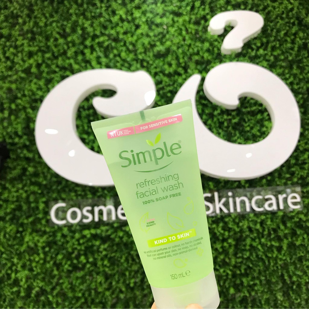 [HCM]Sữa rửa mặt Simple Kind To Skin Refreshing Facial Wash