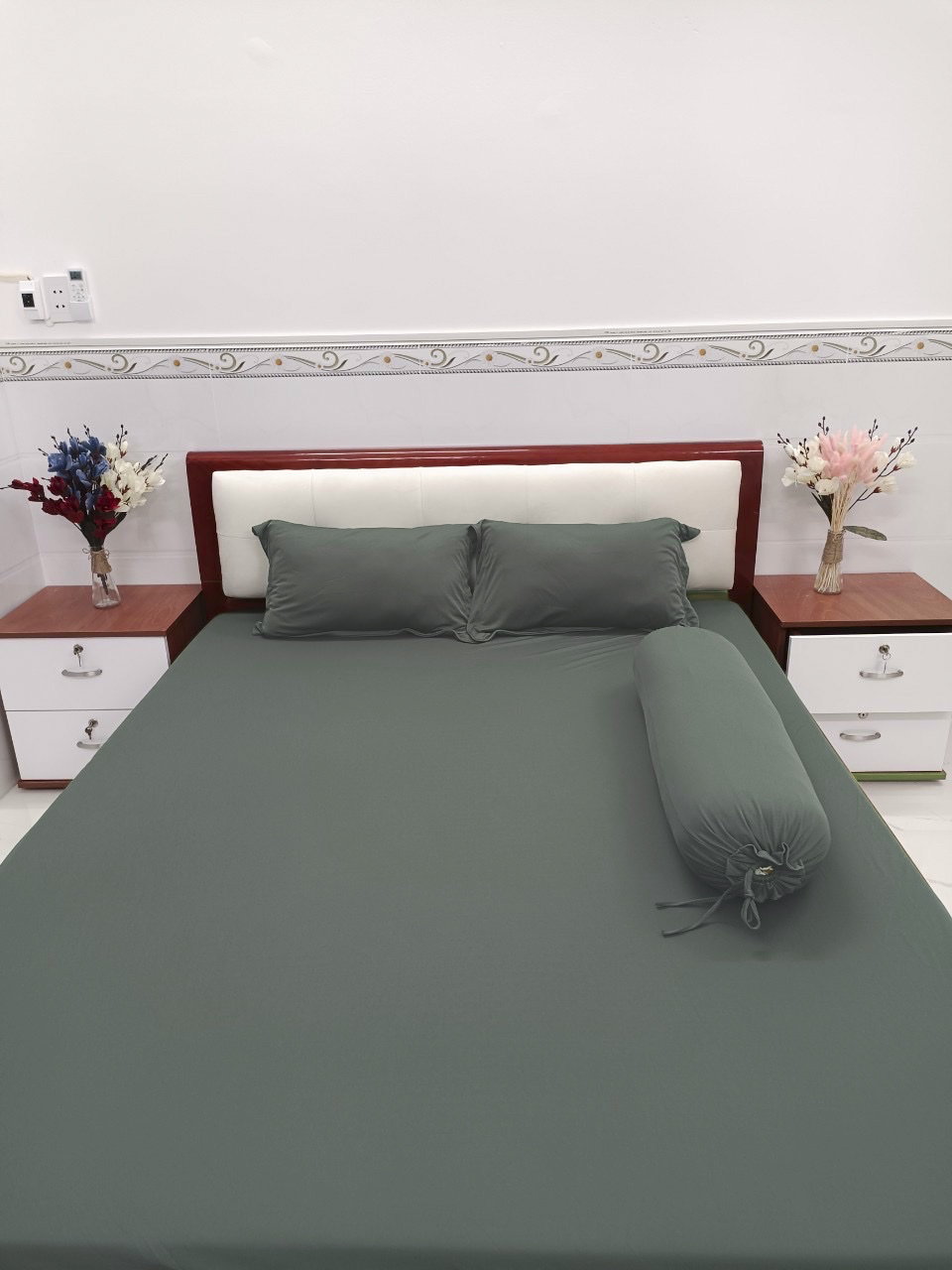 1m2 1m4 1m6 1m8 Ga giường thun màu trơn lạnh ra nệm thun lạnh ra giường thun lạnh ga nệm thun lạnh d