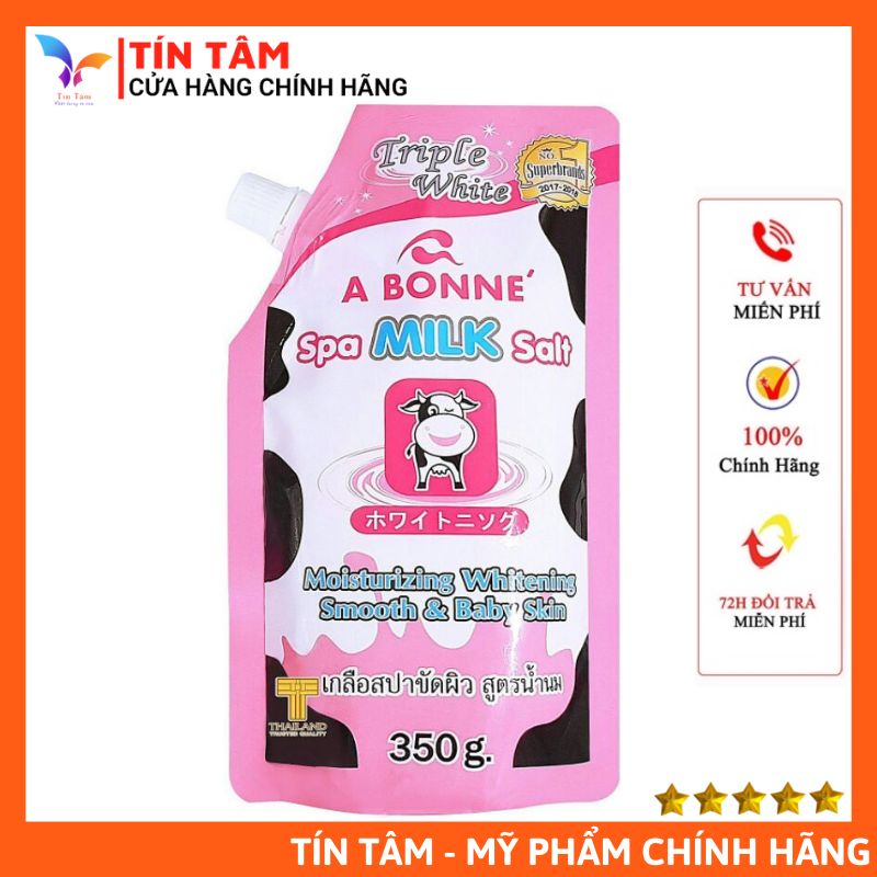 [Có Bill] Muối Tắm Sữa Bò Tẩy Tế Bào Chết A Bonne Thái Lan 350Gr