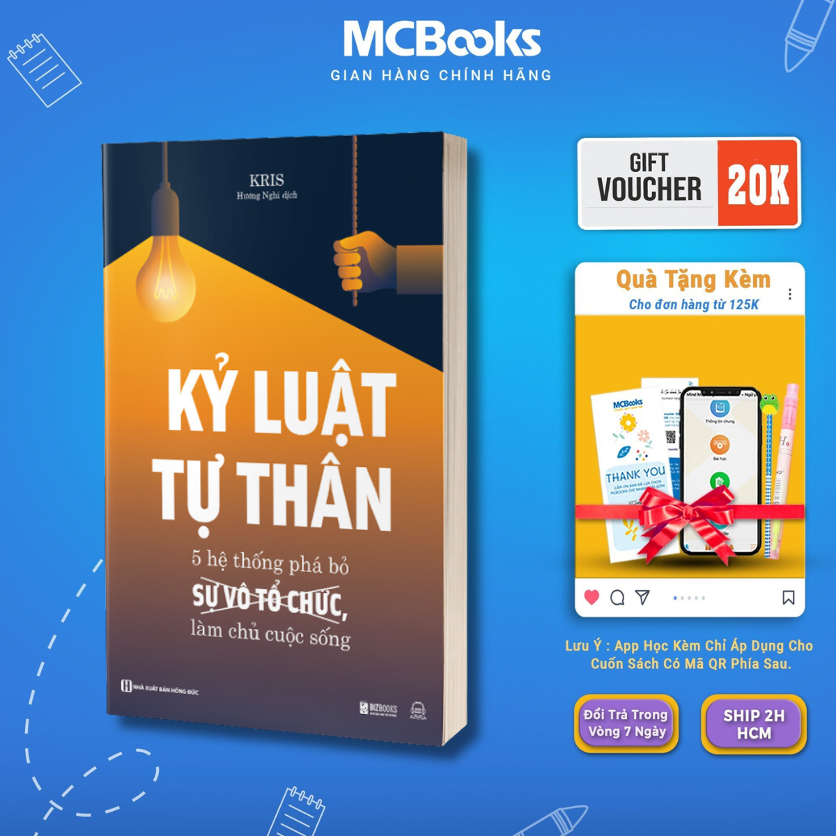 Sách - Kỷ luật tự thân - 5 hệ thống phá bỏ sự vô tổ chức làm chủ cuộc sống - MCBooks