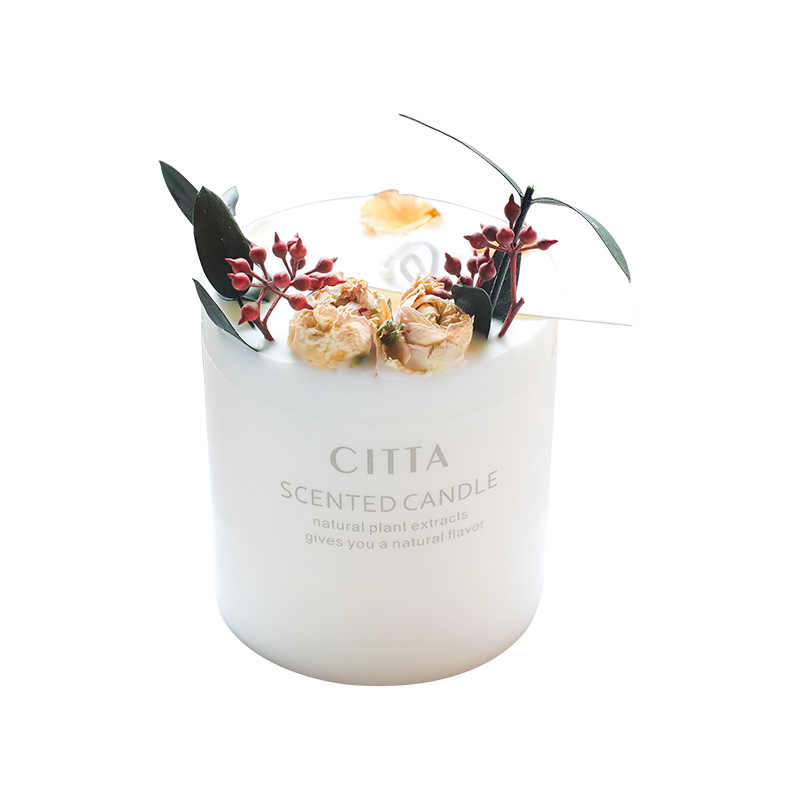 Nến thơm phòng handmade Citta hương thơm 4 mùa tự nhiên kết hợp hoa khô thảo mộc giúp thư giãn decor đẹp Với 7 Mùi Hương - Nến Thơm CITTA Phong Cách Hoa Khô Thảo Mộc