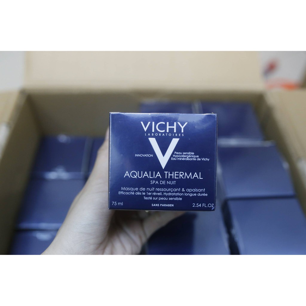Vichy - Mặt Nạ Ngủ Dưỡng Ẩm Giúp Làm Sáng Và Phục Hồi Da Nhanh Chóng Vichy Aqualia Thermal Night Spa 75ml