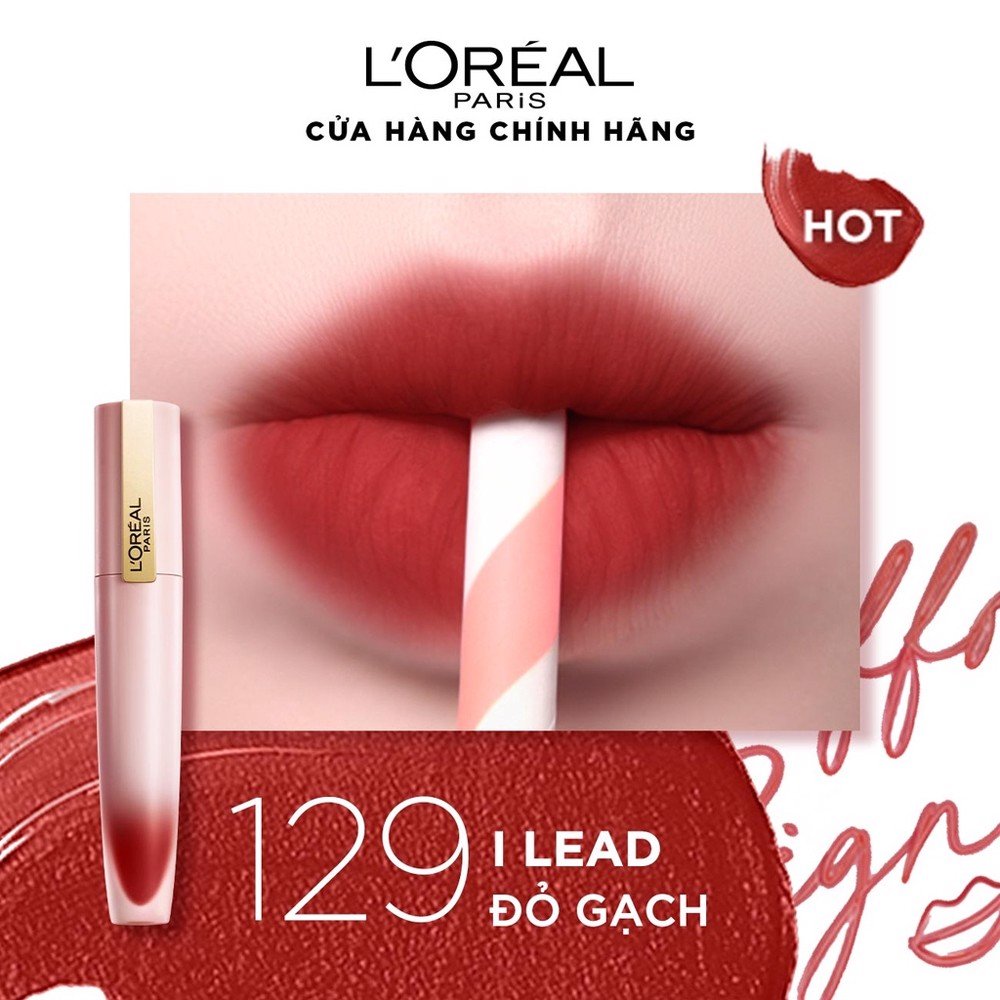 Son Kem Lì Mịn Mượt Nhẹ Môi LOreal Paris Chiffon Signature Matte Liquid Lipstick 7ml