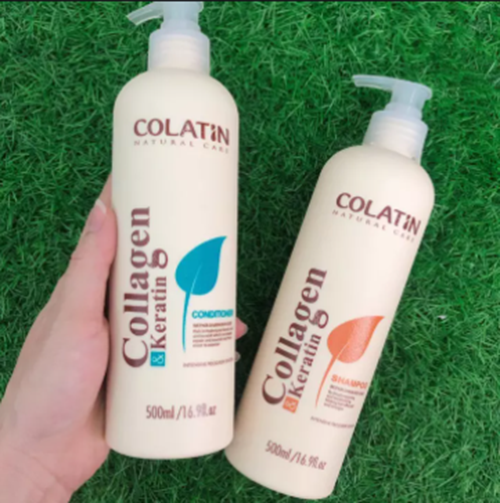 Bộ Dầu Gội Xả Dưỡng Chất Tơ Tằm Collagen Keratin 1000Ml