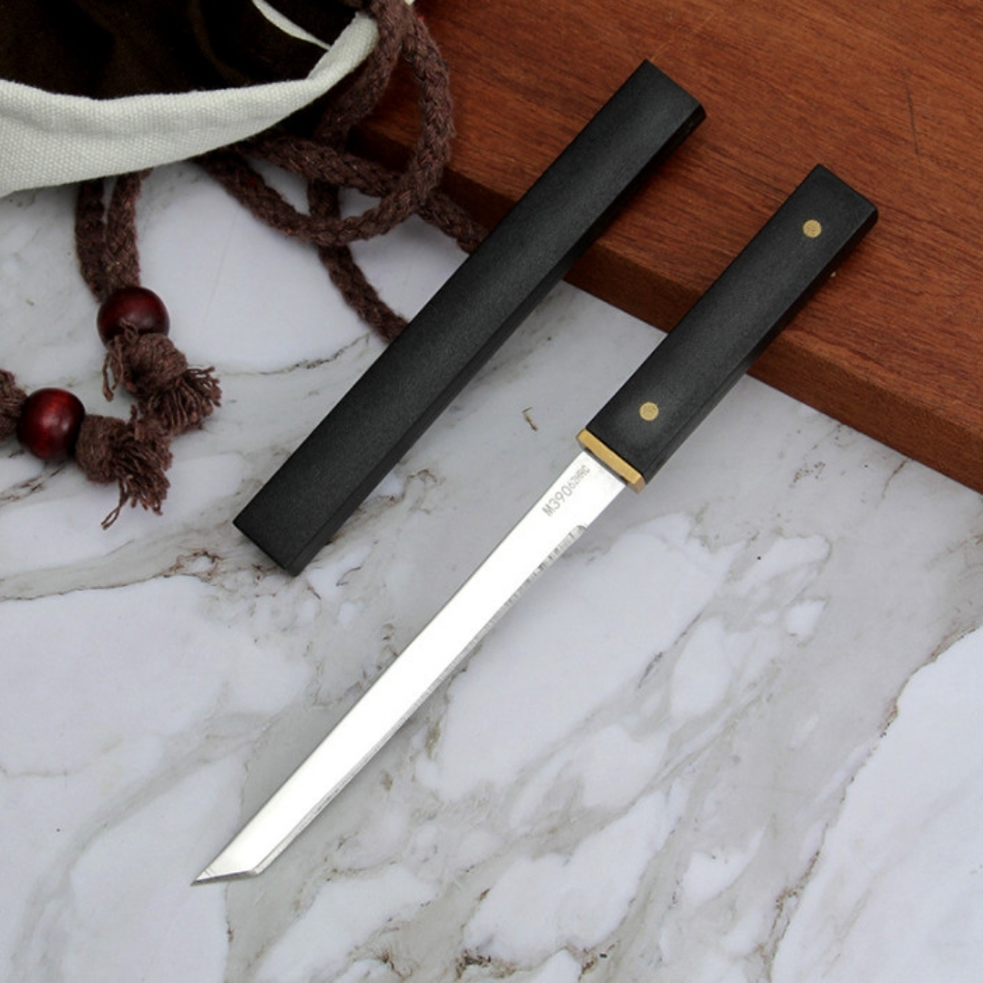 COMBO 2 DAO LÀM BẾP TANTO MINI NHẬT BẢN GỌT TRÁI CÂY HOA QUẢ CẮT BÁNH THÁI SASHIMI LƯỠI THÉP KHÔNG G