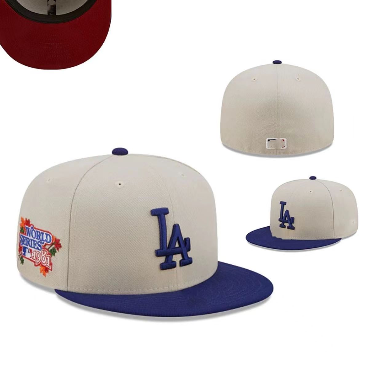 Auction High Quality New Era MLB Los Angeles Dodgers Fitted Hat Men Women Cap Full Closed Caps Sport