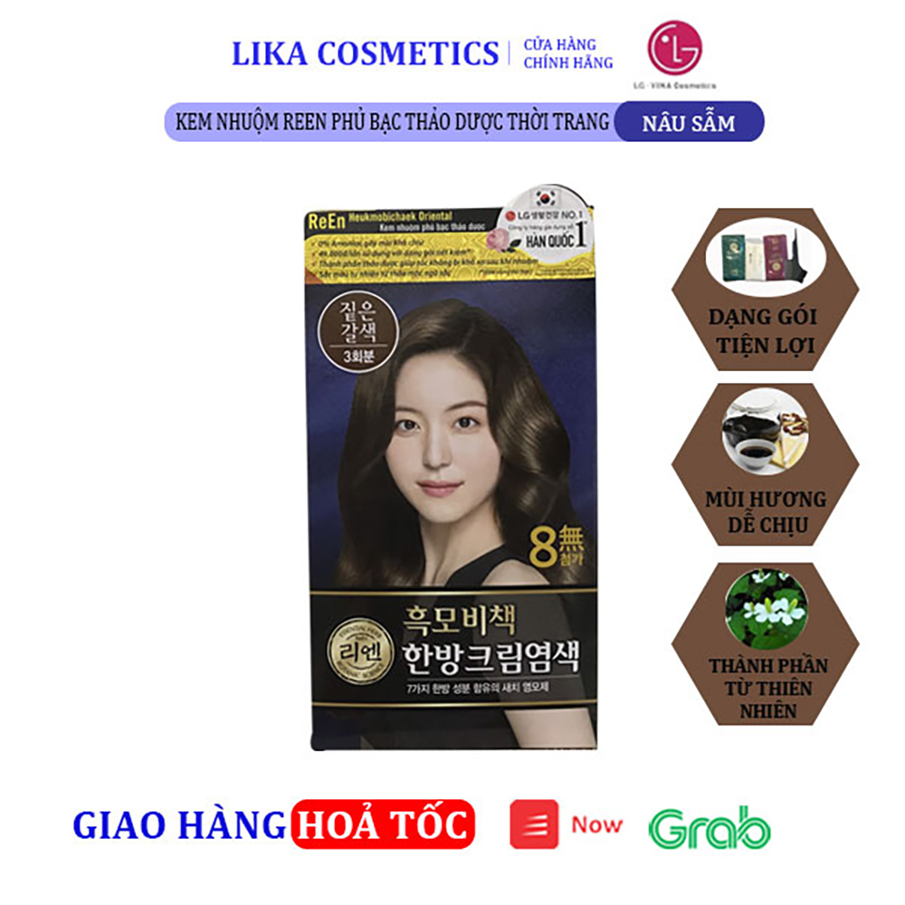 [Hcm]Kem Nhuộm Reen Heukmobichaek Oriental Chestnut Brown 8801051385403