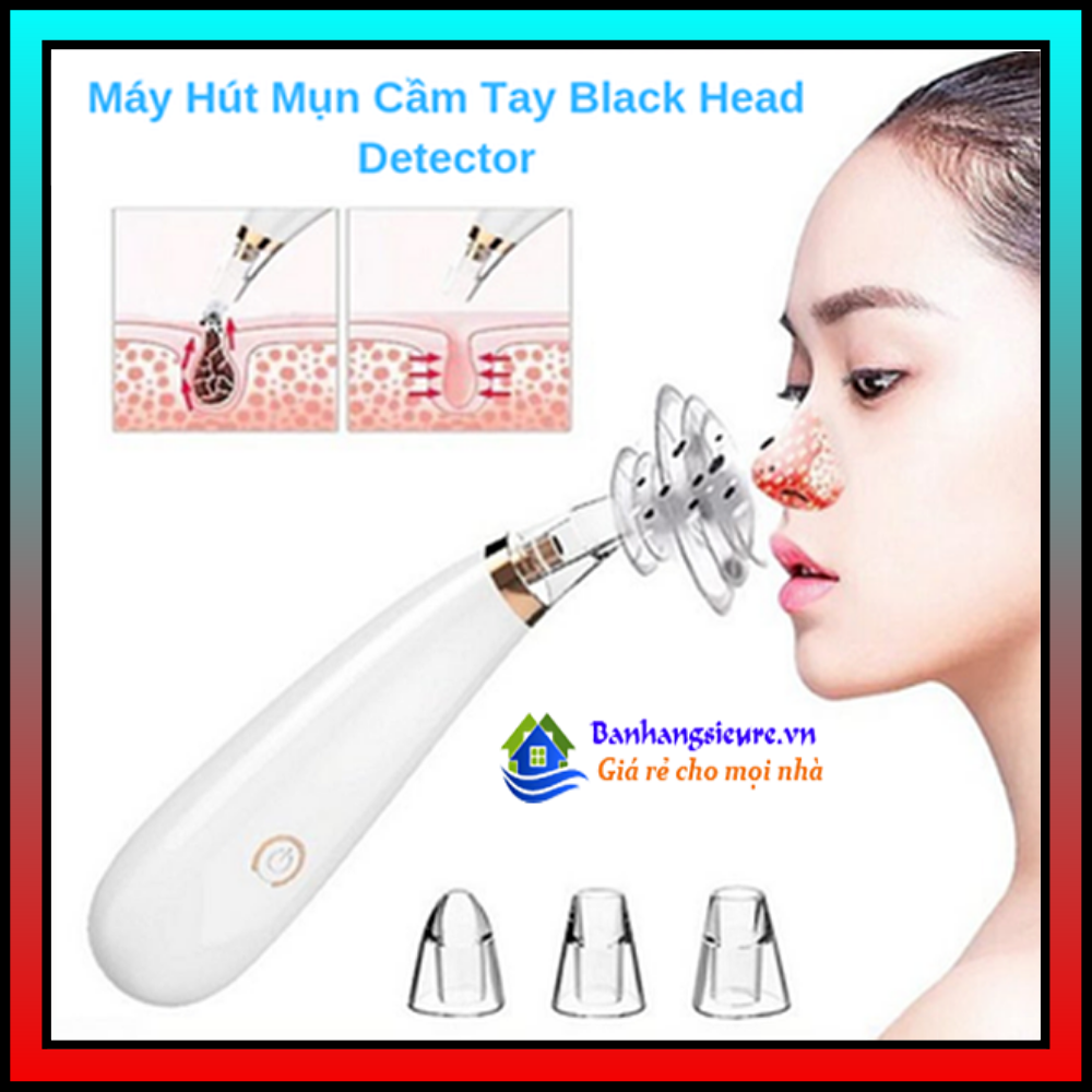 [Freeship] Máy hút mụn cầm tay mini Rung Siêu âm an toàn cho da mặt hàng công ty thế hệ mới 2020 Máy Hút Mụn Đầu Đen Cầm Tay Phiên bản mới Comedo Suction Tool Lực hút tối đa lên tới 65 KPA